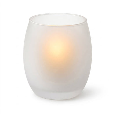 Eastland Grande Hurricane Votive Candle Holder Frosted Set of 12 - thumbnail number 3