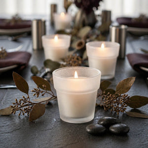 Eastland Flowerpot Votive Candle Holder Frosted Set of 12