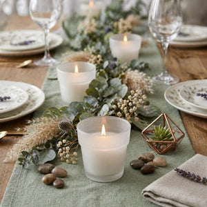 Eastland Flowerpot Votive Candle Holder Frosted Set of 12