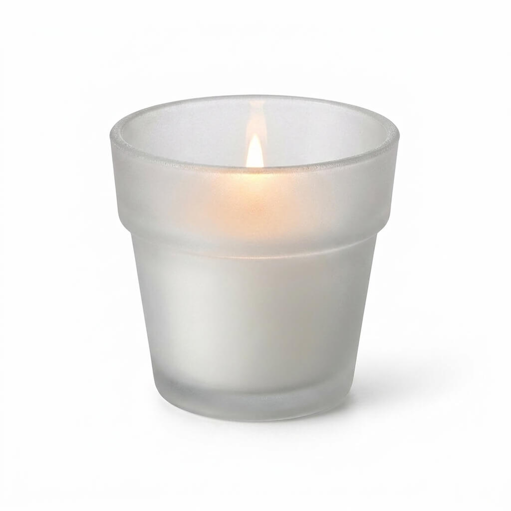 Eastland Flowerpot Votive Candle Holder Frosted Set of 12