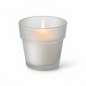 Eastland Flowerpot Votive Candle Holder Frosted Set of 12