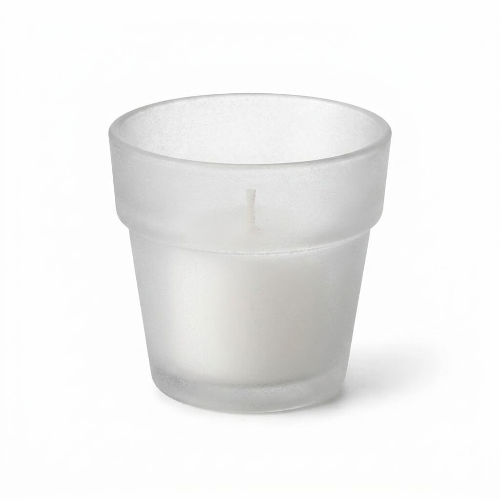Eastland Flowerpot Votive Candle Holder Frosted Set of 12