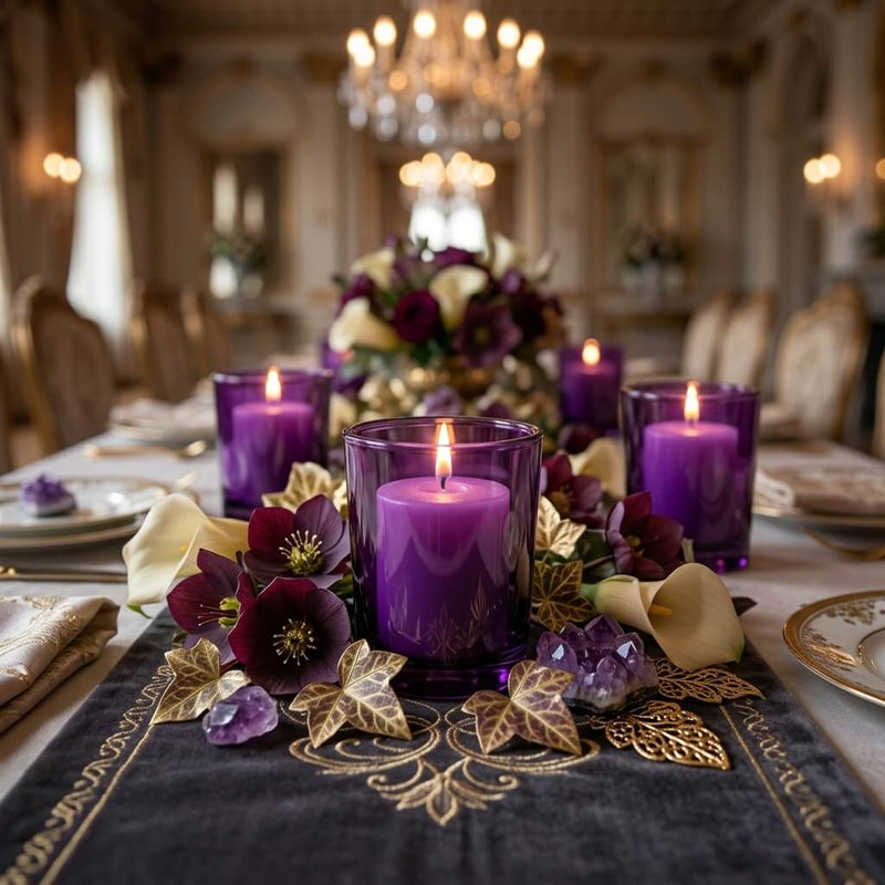 Eastland Votive Holder Purple Set of 12 - thumbnail number 5