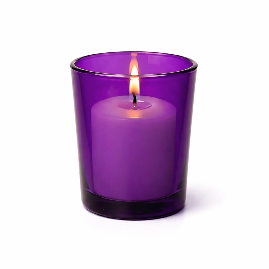 Eastland Votive Holder Purple Set of 72 - Quick Candles