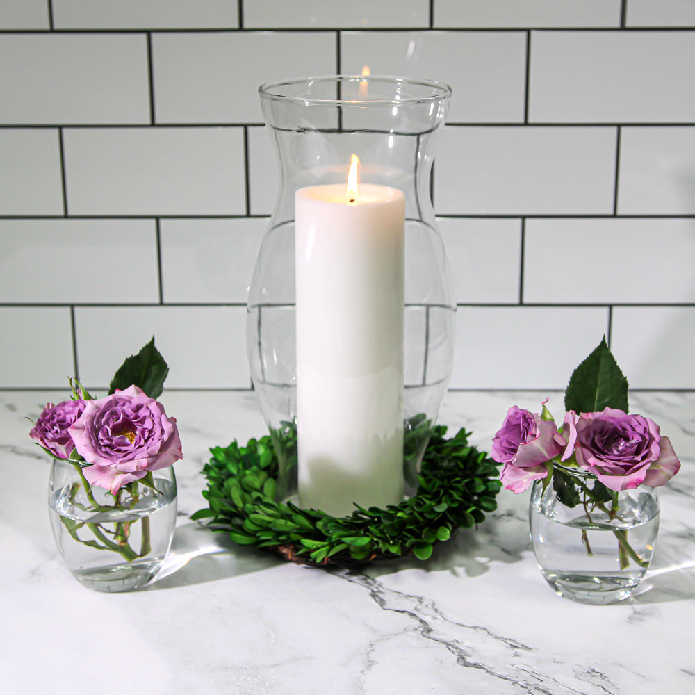 Richland Pillar Candles 3x9 White Set of 12 - Quick Candles