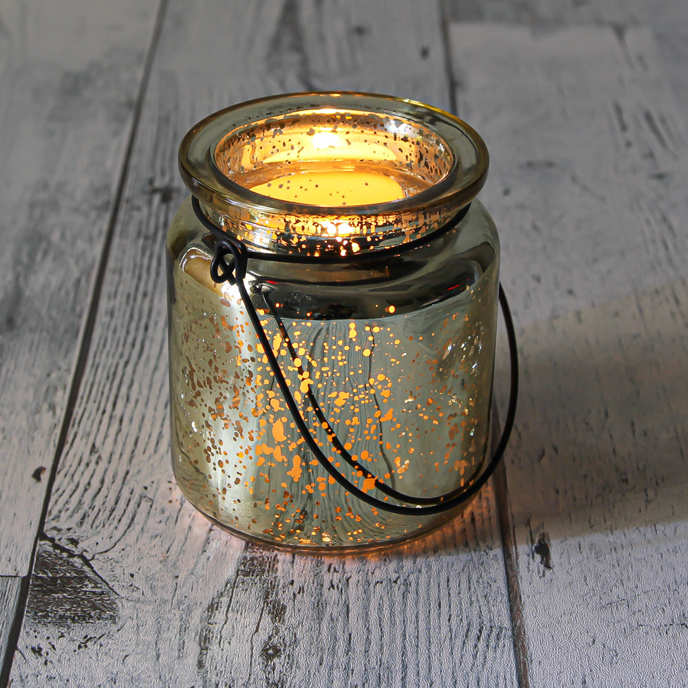 Richland Hanging Holder Mercury Metallic Gold