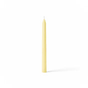 Ivory taper candle isolated on white background - thumbnail number 1