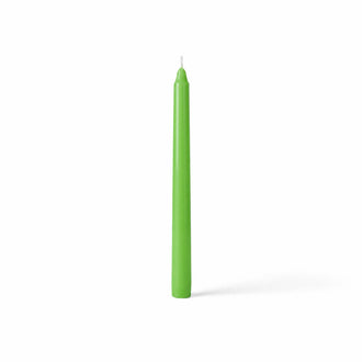 Richland Taper Candles 10" Green Set of 10