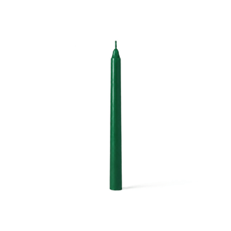 Richland Taper Candles 10" Dark Green Set of 10