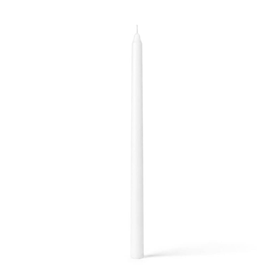 14-inch white taper candle