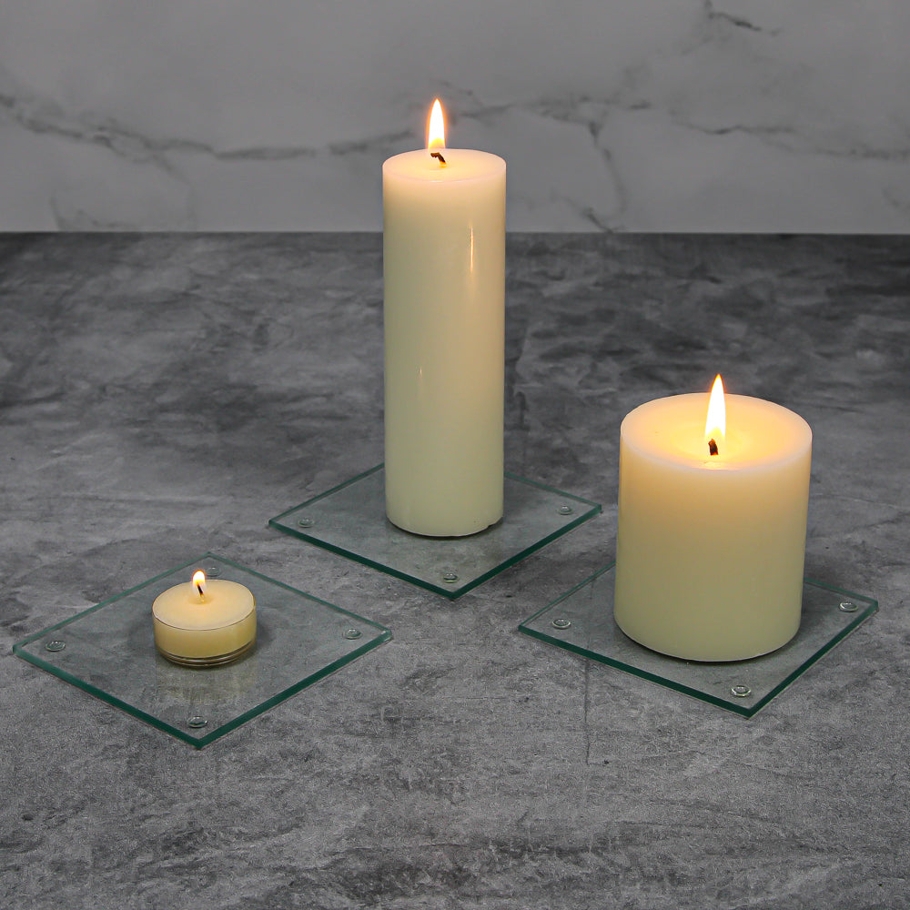 Richland Pillar Candle 2"x6" Light Ivory Set of 10