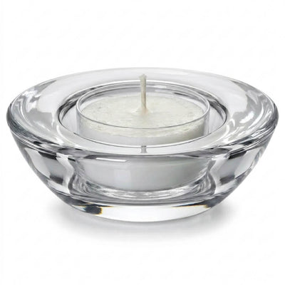 Eastland Chunky Tealight Candle Holder Clear Set of 12 - thumbnail number 2