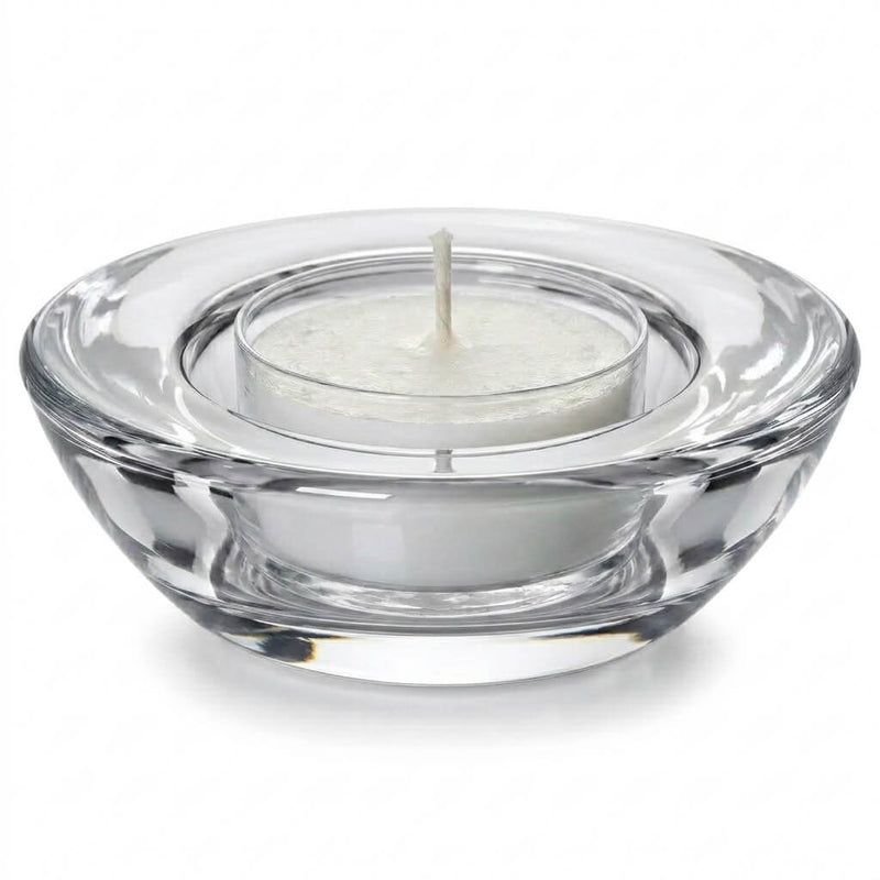 Eastland Chunky Tealight Candle Holder Clear Set of 12 - thumbnail number 2