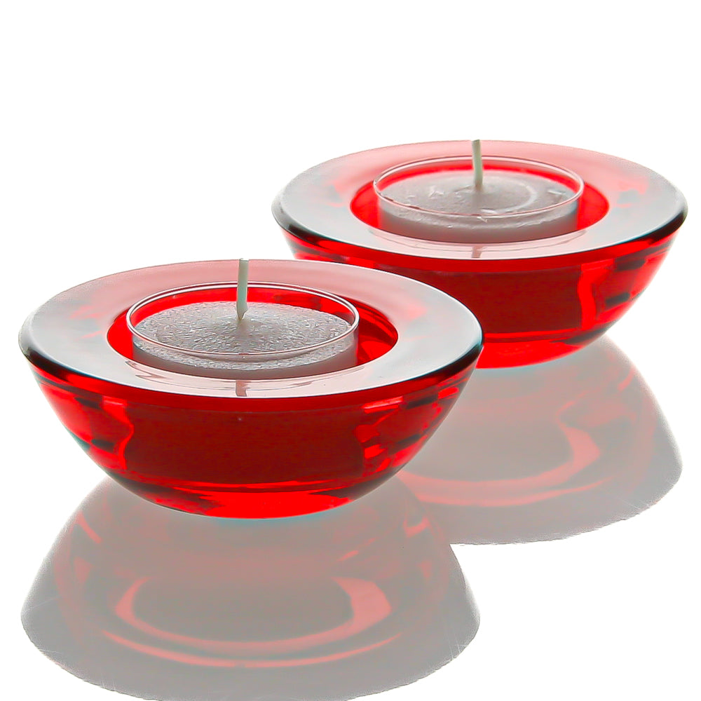 Eastland Chunky Tealight Candle Holder Red