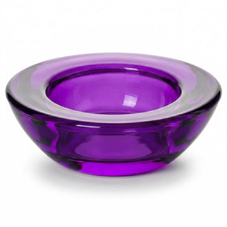 Eastland Chunky Tealight Candle Holder Purple Set of 12