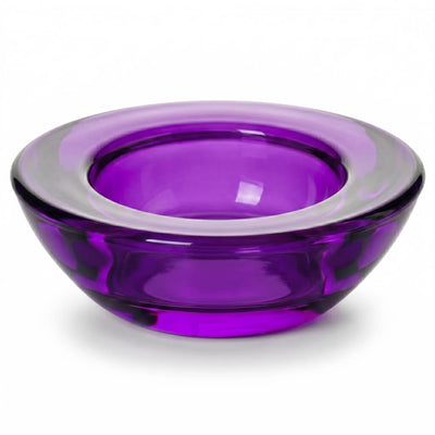 Eastland Chunky Tealight Candle Holder Purple Set of 12
