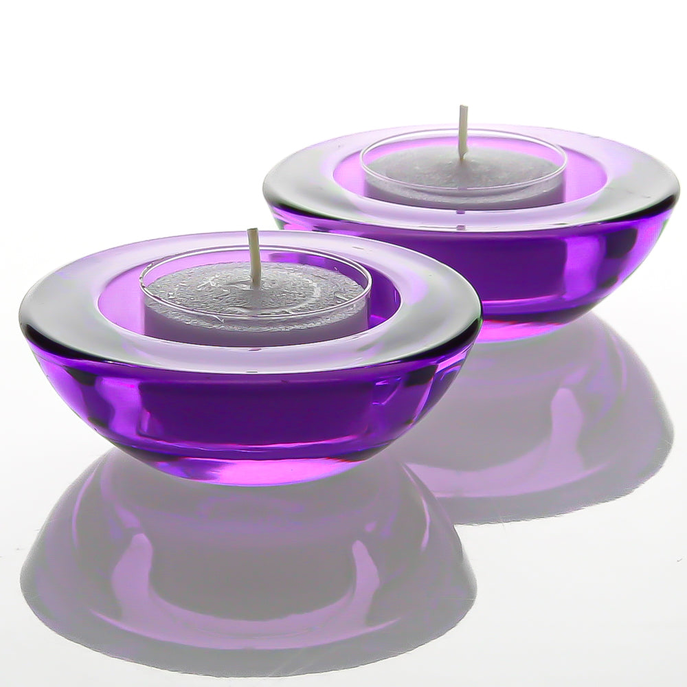 Eastland Chunky Tealight Candle Holder Purple Set of 72