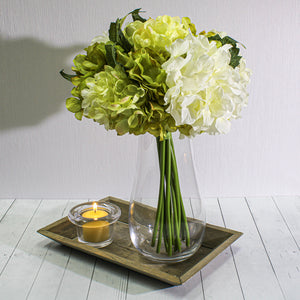 Cream & Green Hydrangea Bouquet 12"