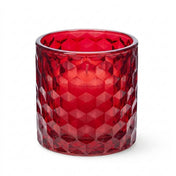 Richland Red Chunky Honeycomb Glass Votive & Tealight Holder Set of 12 - thumbnail number 4