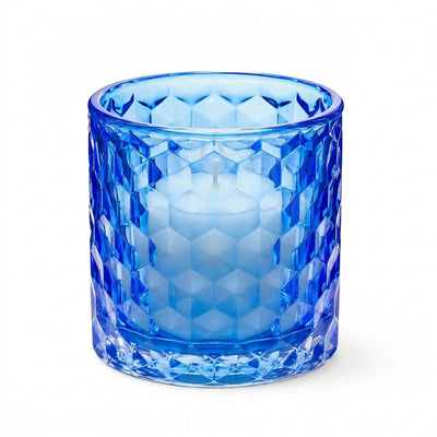 Richland Blue Chunky Honeycomb Glass Votive & Tealight Holder Set of 12 - thumbnail number 2