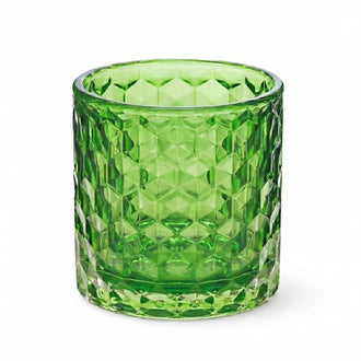 Richland Green Chunky Honeycomb Glass Votive & Tealight Holder Set of 6
