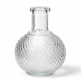 Richland Textured Glass Perfume Vase 6" Set of 6