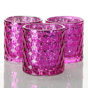 Richland Votive Holder Honeycomb Pink Mercury