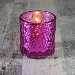 Richland Votive Holder Honeycomb Pink Mercury Set of 48