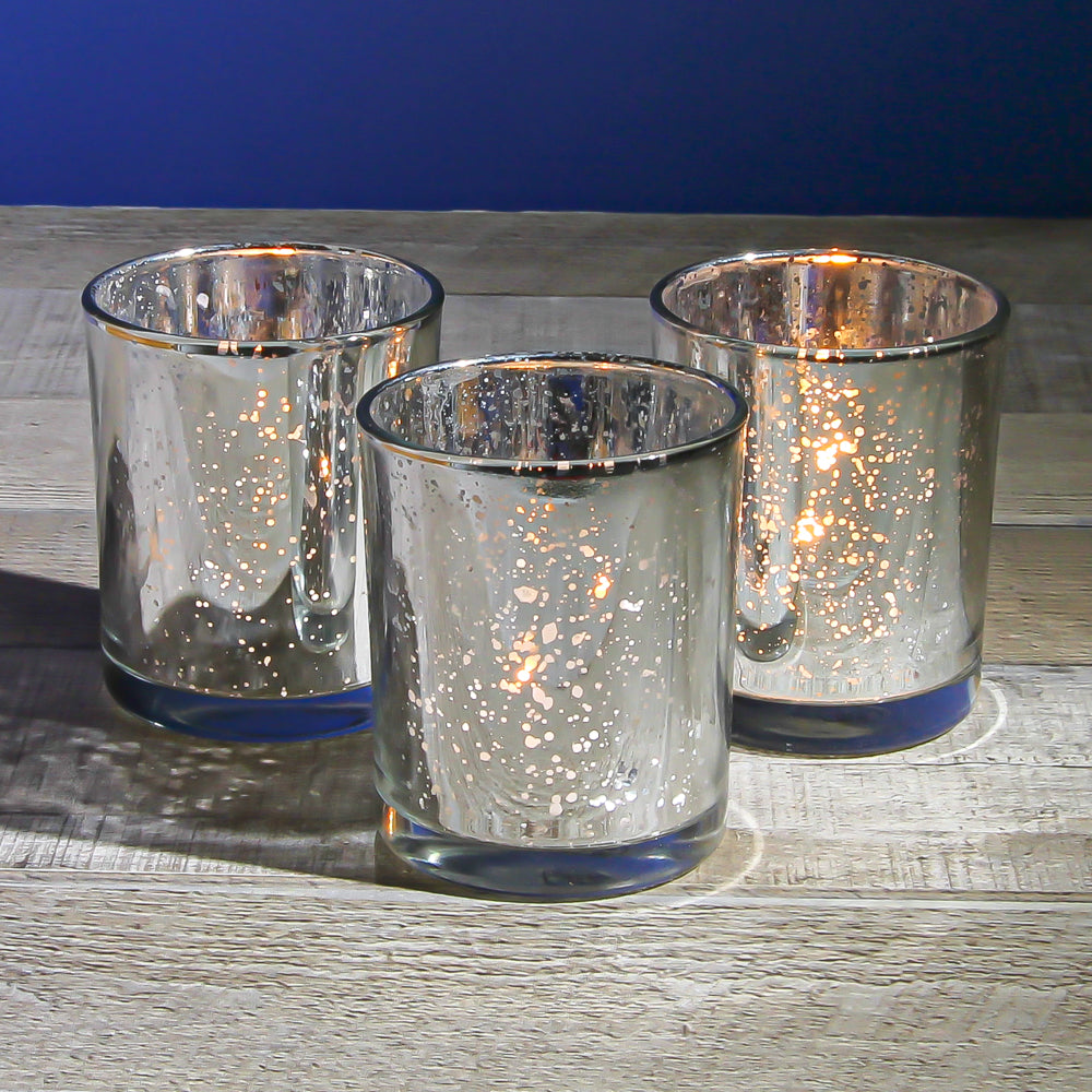 Richland Votive Holder Grande Silver Mercury Set Of 12 Quick Candles