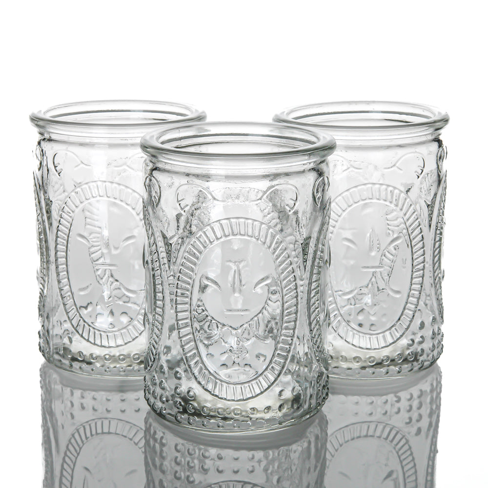 Richland Candle Holder and Vase Textured Glass Tall