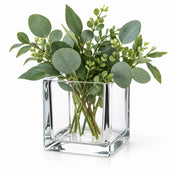 Richland Square Glass Cube Vase 4" - thumbnail number 2