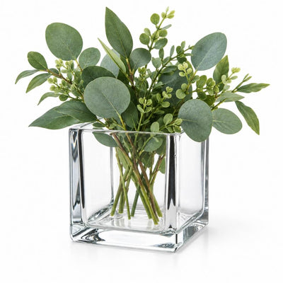 Richland Square Glass Cube Vase 4" - thumbnail number 2