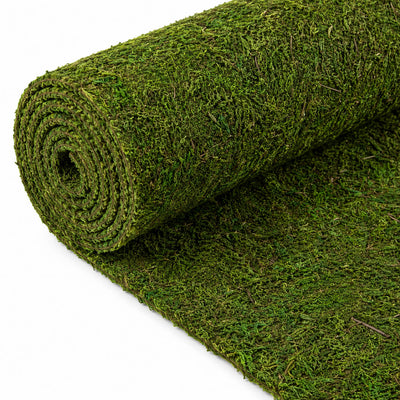 Preserved natural moss roll sheeting on a white surface - thumbnail number 3