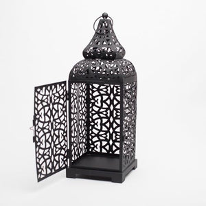 Richland Black Moroccan Temple Metal Lantern