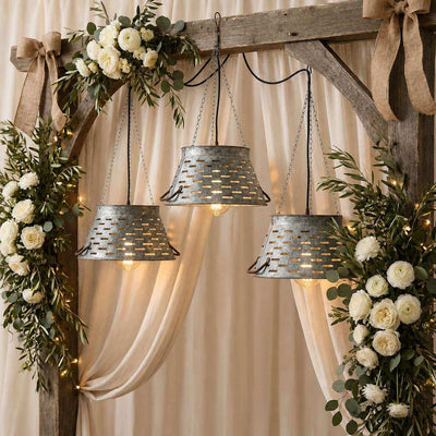Tuscan 11" Olive Tub Zinc Lampshade - thumbnail number 2