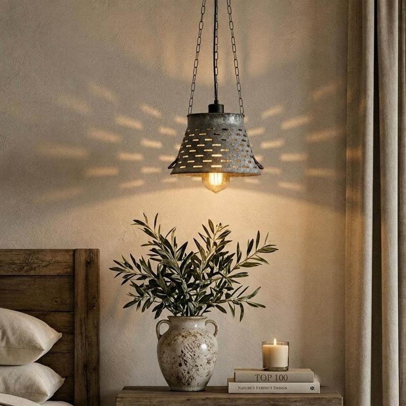 Tuscan 11" Olive Tub Zinc Lampshade - thumbnail number 8