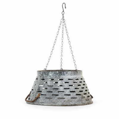 Tuscan 11" Olive Tub Zinc Lampshade