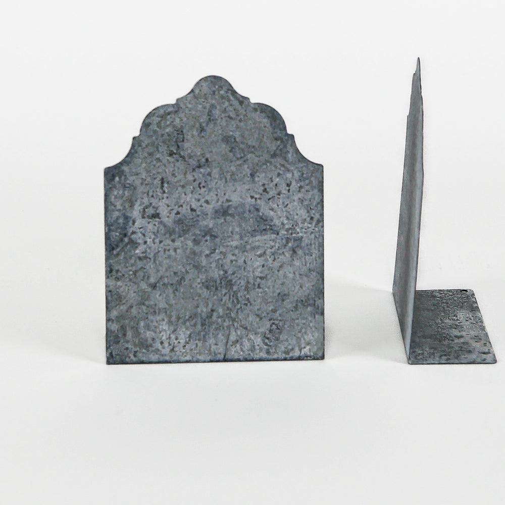 12 Free Standing Zinc Chalkboard Place Cards with Fancy Top