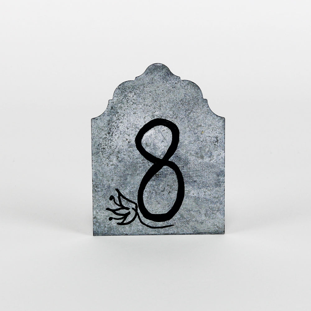 12 Chalkboard Easel Place Cards Zinc