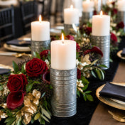 Zinc Cylinder Vase & Pillar Candle Holder 6" - thumbnail number 7