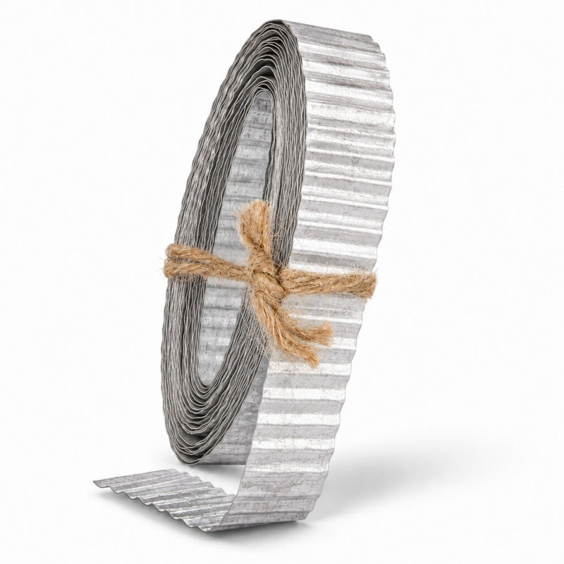 Corrugated Tin Metal Ribbon 1in x 15ft - thumbnail number 2