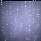 String of white LED fairy lights hanging vertically.  - thumbnail number 1