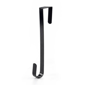 Black Metal Wreath Hanger Over the Door, 13.25 Inch