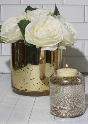 Richland Mercury Leopard Tealight Holder – Small Set of 12