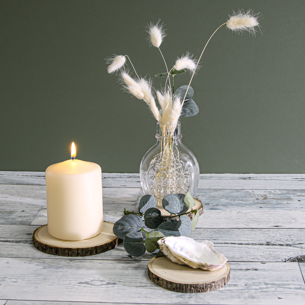 Richland 3"x4" Sand Tone Pillar Candle