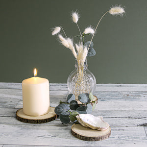 Richland 3"x4" Sand Tone Pillar Candle