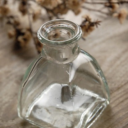 Spherical Clear Glass Bottle, 8.5 Oz. w/ Cork