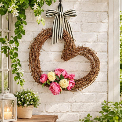 Handmade Large 26" Grapevine Heart Wreath - thumbnail number 6