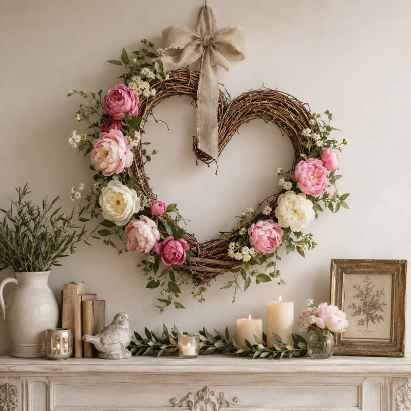 Handmade Large 26" Grapevine Heart Wreath - thumbnail number 7