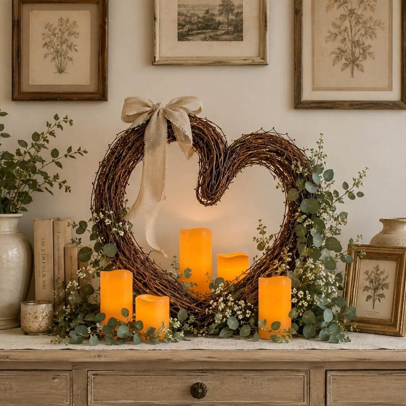 Handmade Large 26" Grapevine Heart Wreath - thumbnail number 8